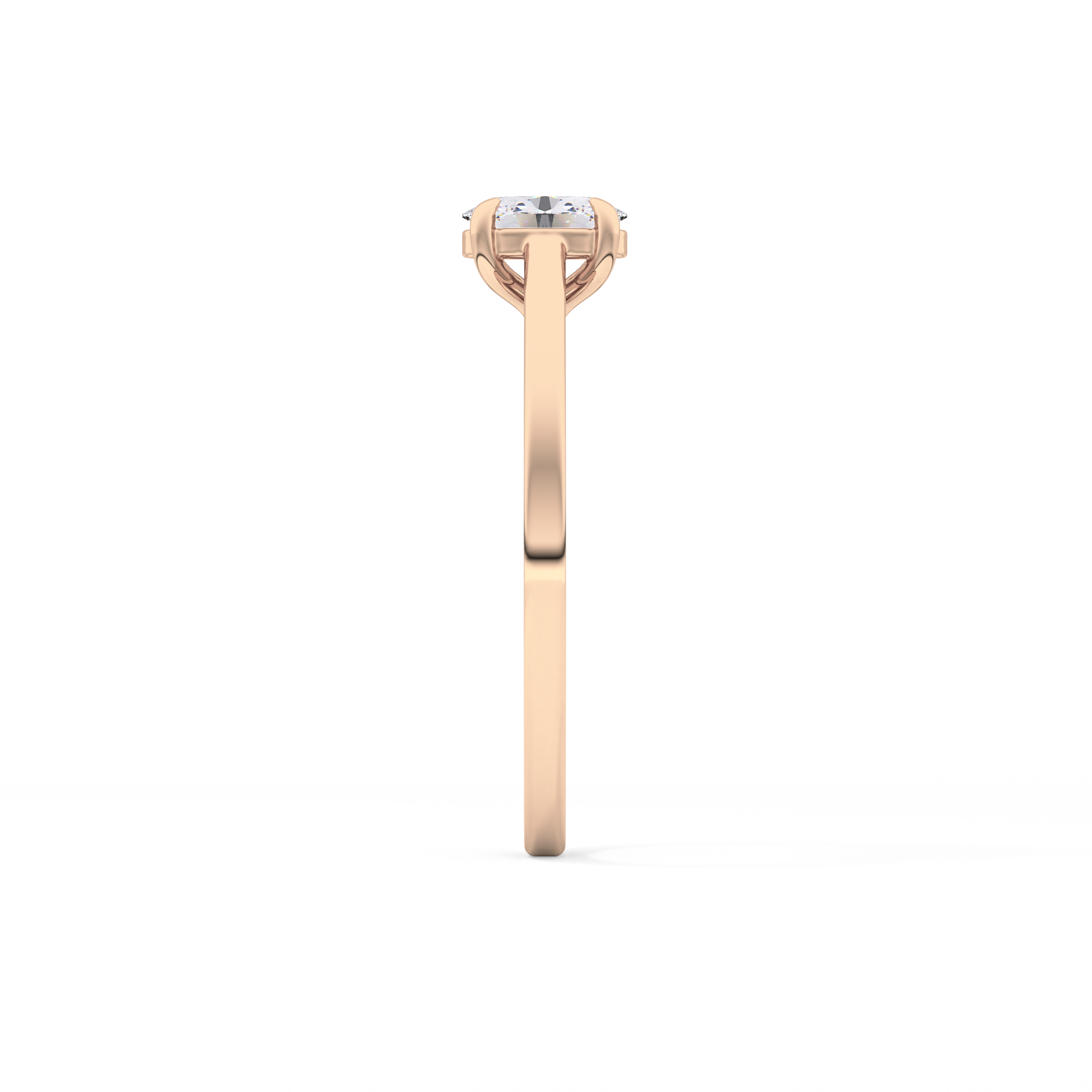 Oval Solitaire Lab Grown Diamond Engagement Ring