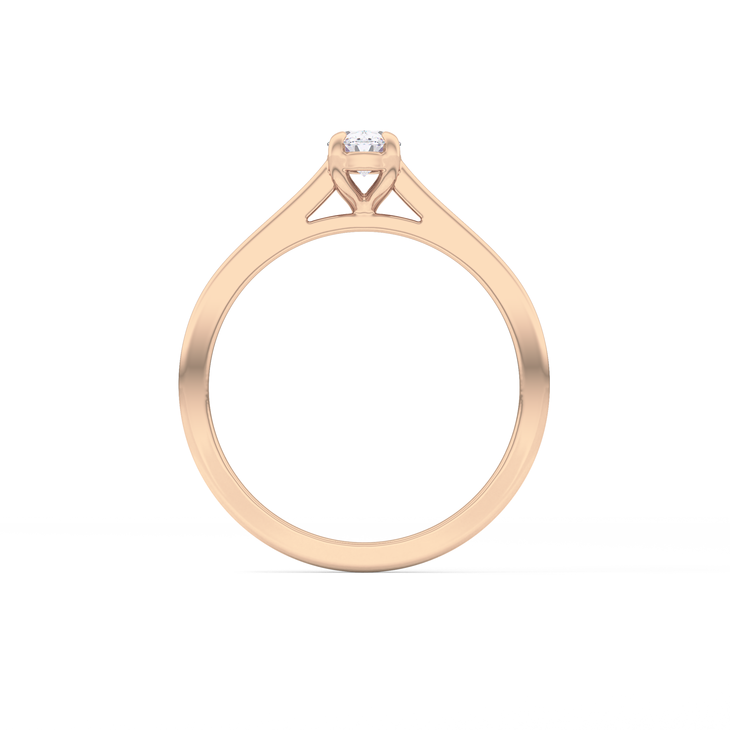 Oval Solitaire Lab Grown Diamond Engagement Ring