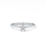Oval Solitaire Lab Grown Diamond Engagement Ring