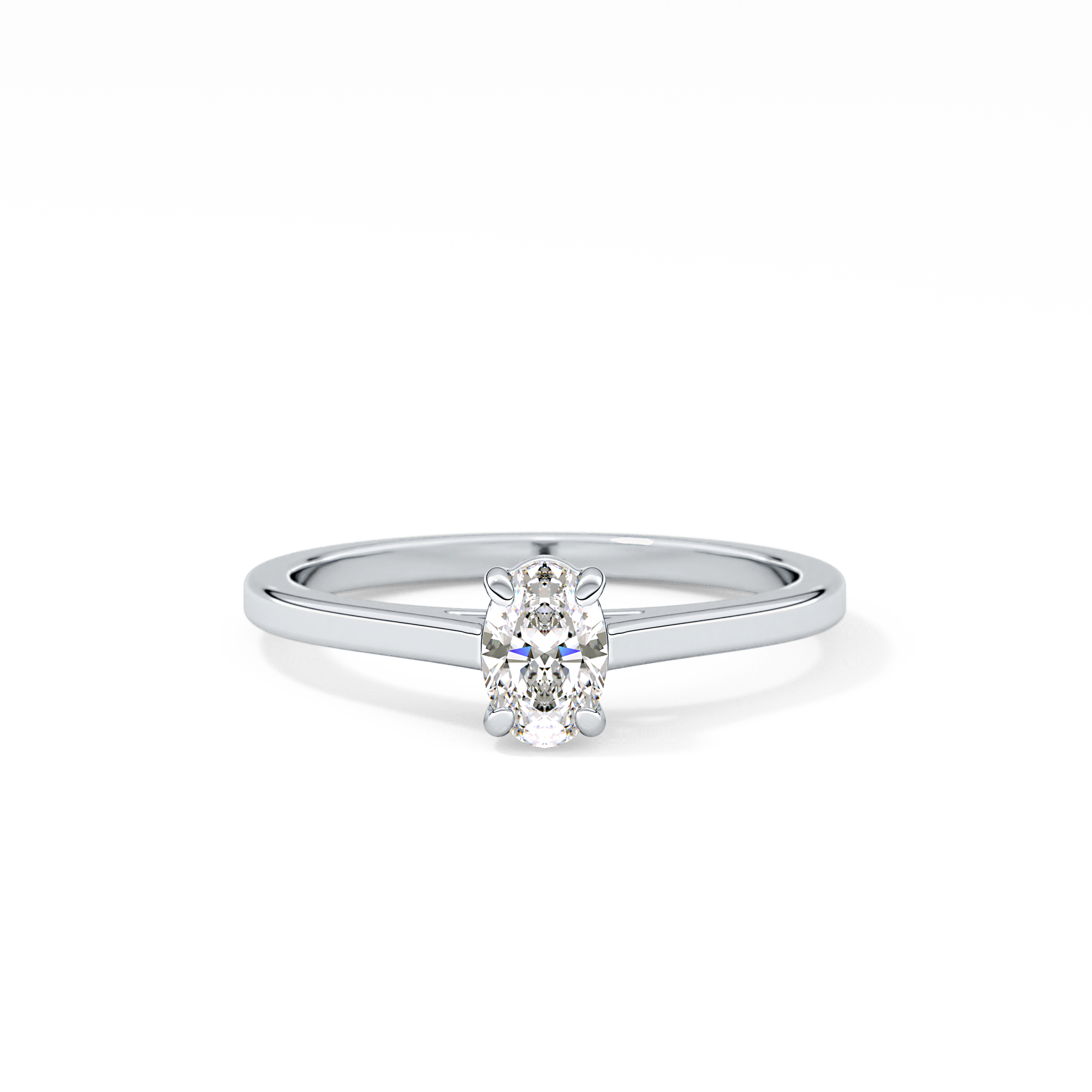Oval Solitaire Lab Grown Diamond Engagement Ring