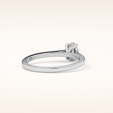 0.36 CT Oval Shaped Solitaire Moissanite Engagement Ring