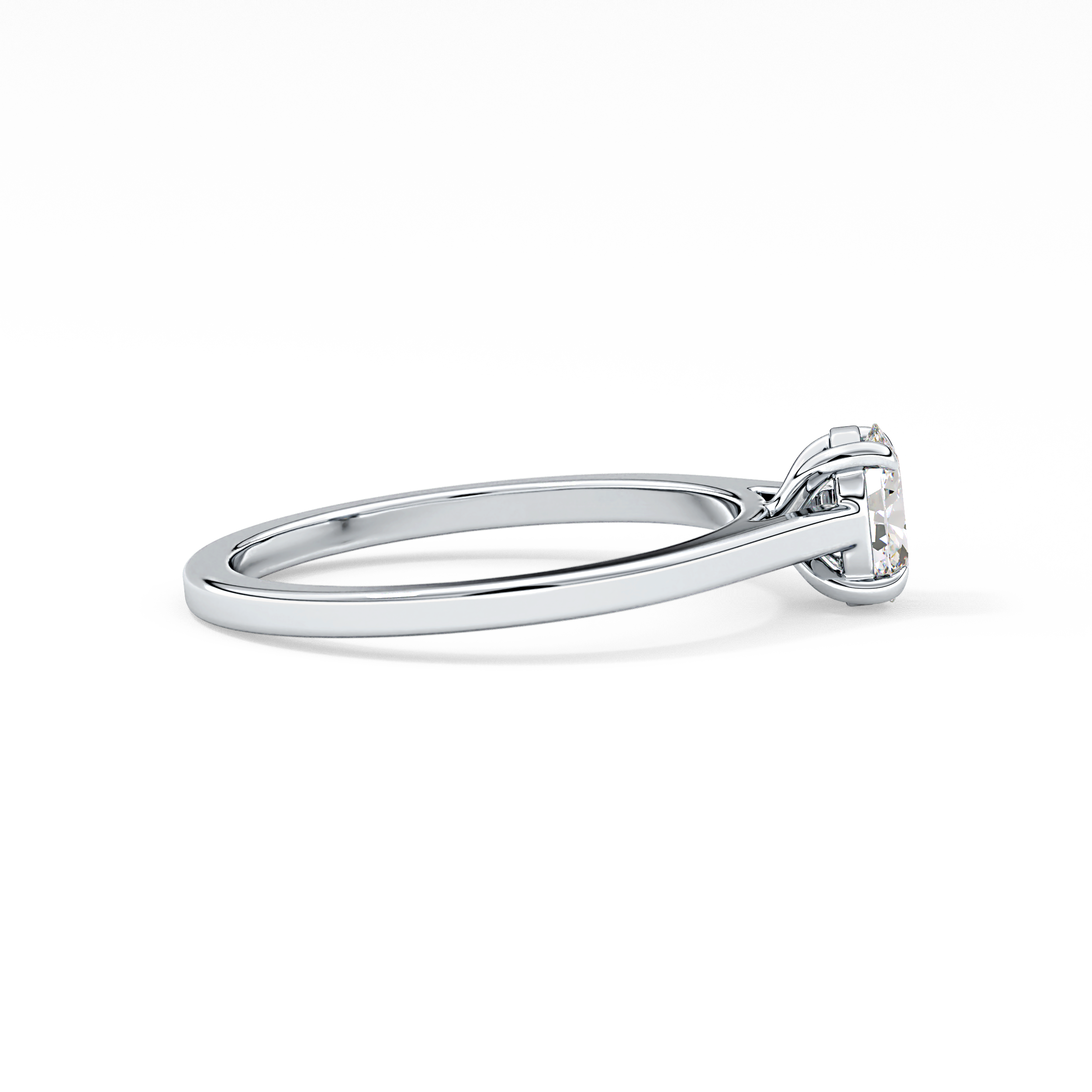 Oval Solitaire Lab Grown Diamond Engagement Ring