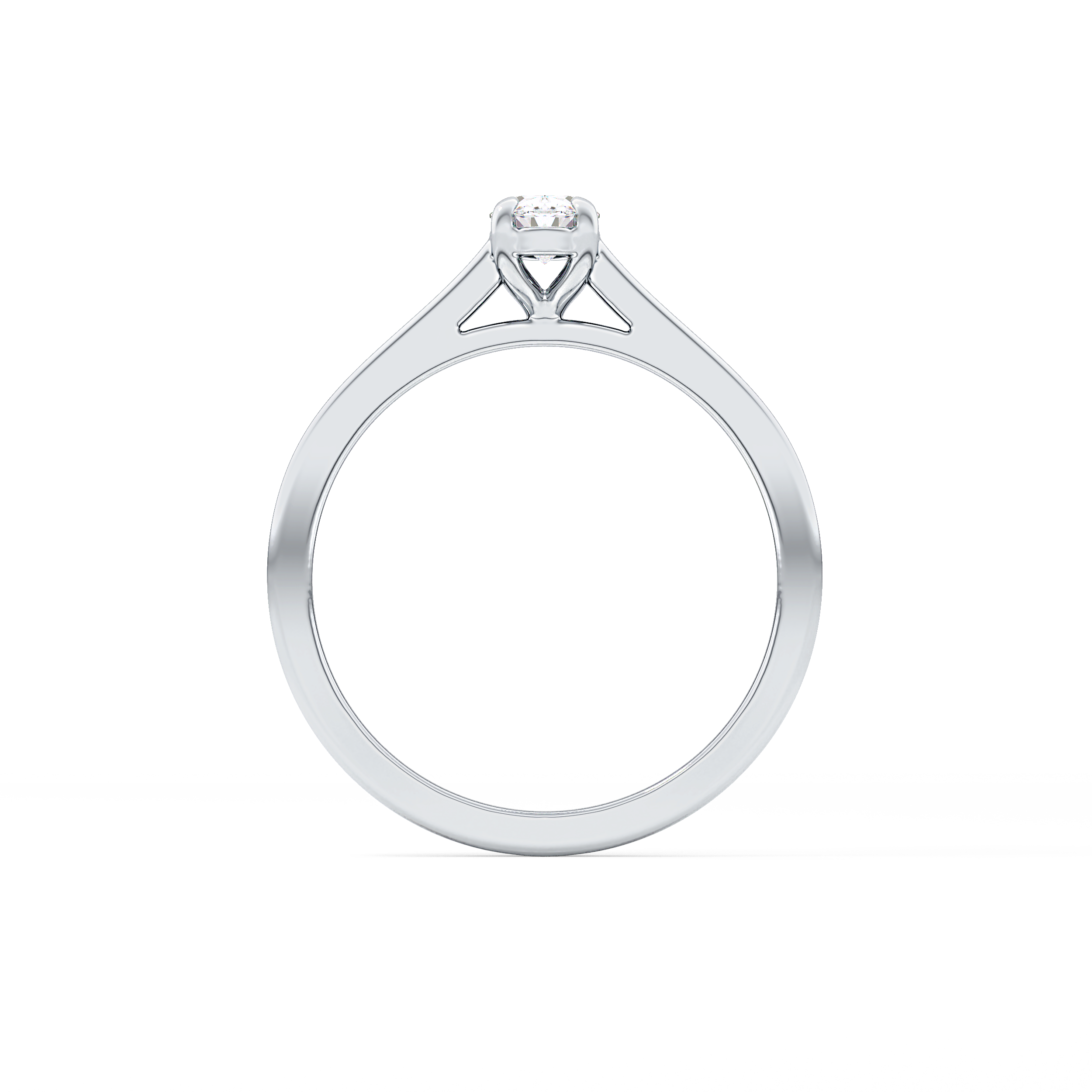 Oval Solitaire Lab Grown Diamond Engagement Ring