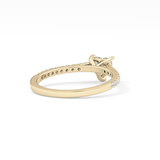 Heart Pave Lab Grown Diamond Engagement Ring