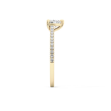 Heart Pave Lab Grown Diamond Engagement Ring