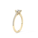 Heart Pave Lab Grown Diamond Engagement Ring