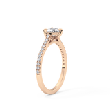 Heart Pave Lab Grown Diamond Engagement Ring