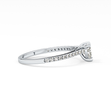 Heart Pave Lab Grown Diamond Engagement Ring