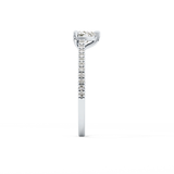Heart Pave Lab Grown Diamond Engagement Ring