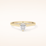 0.44 CT Heart Shaped Solitaire Moissanite Engagement Ring