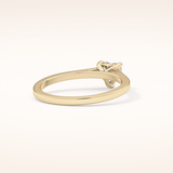 0.44 CT Heart Shaped Solitaire Moissanite Engagement Ring