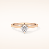 0.44 CT Heart Shaped Solitaire Moissanite Engagement Ring