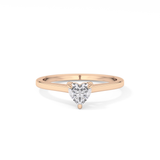 Heart Solitaire Lab Grown Diamond Engagement Ring