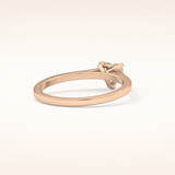 0.44 CT Heart Shaped Solitaire Moissanite Engagement Ring