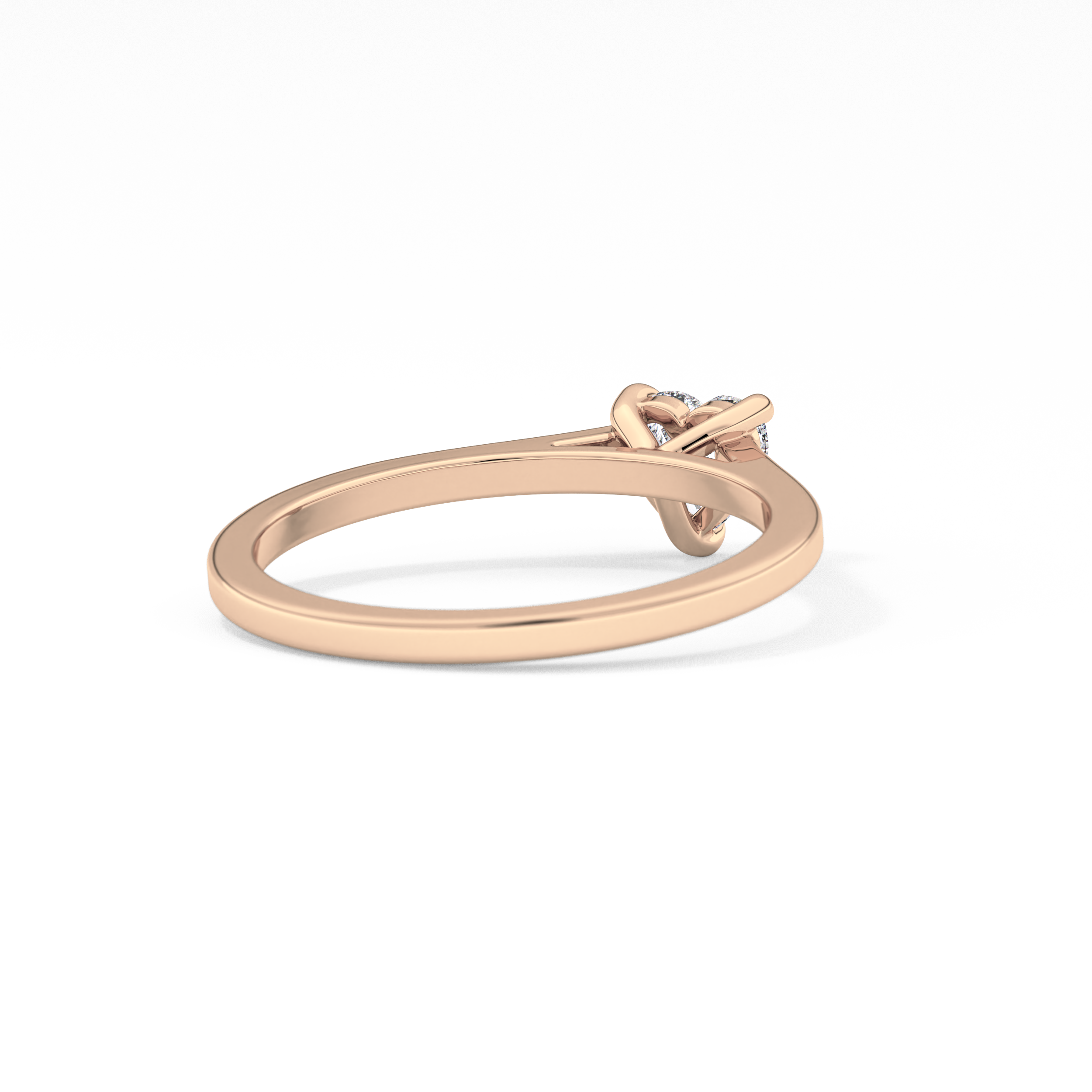 Heart Solitaire Lab Grown Diamond Engagement Ring