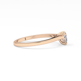 Heart Solitaire Lab Grown Diamond Engagement Ring