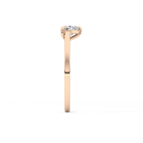 Heart Solitaire Lab Grown Diamond Engagement Ring