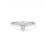 Heart Solitaire Lab Grown Diamond Engagement Ring
