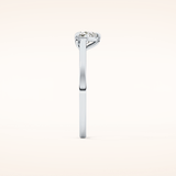 0.44 CT Heart Shaped Solitaire Moissanite Engagement Ring