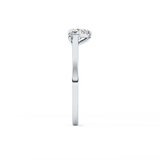 Heart Solitaire Lab Grown Diamond Engagement Ring