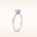0.44 CT Heart Shaped Solitaire Moissanite Engagement Ring