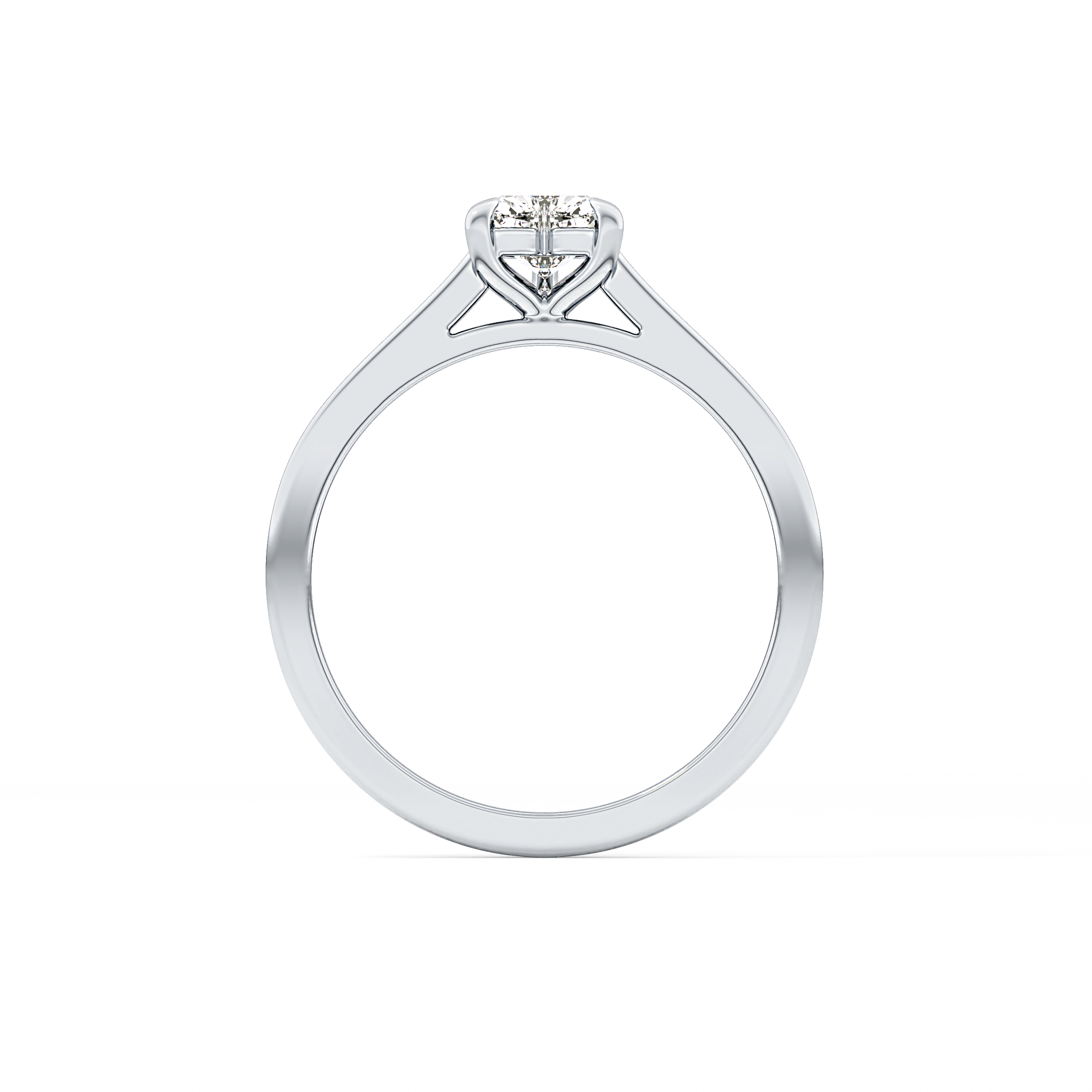 Heart Solitaire Lab Grown Diamond Engagement Ring