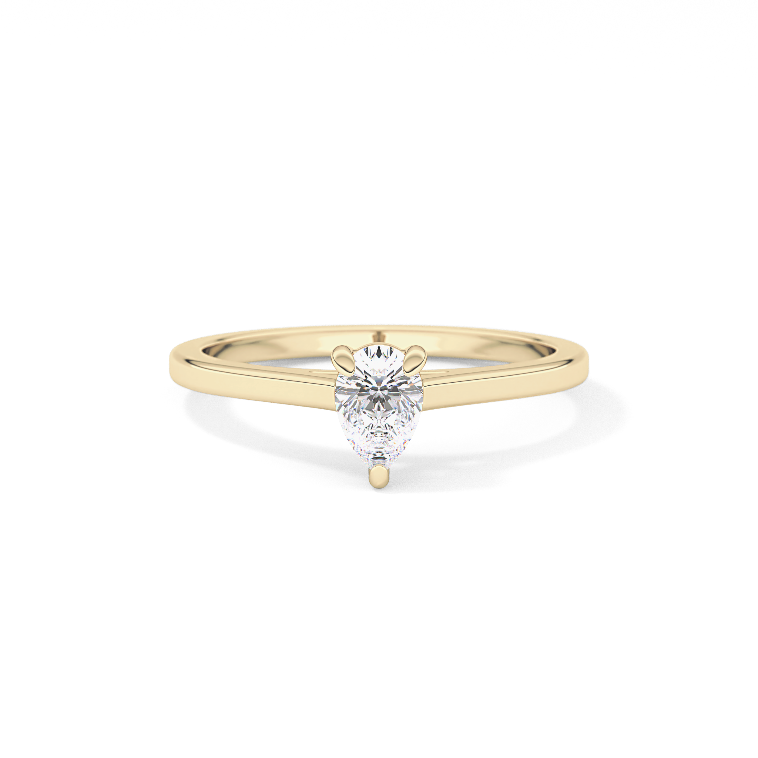 Pear 0.35 Solitaire Lab Grown Diamond Engagement Ring