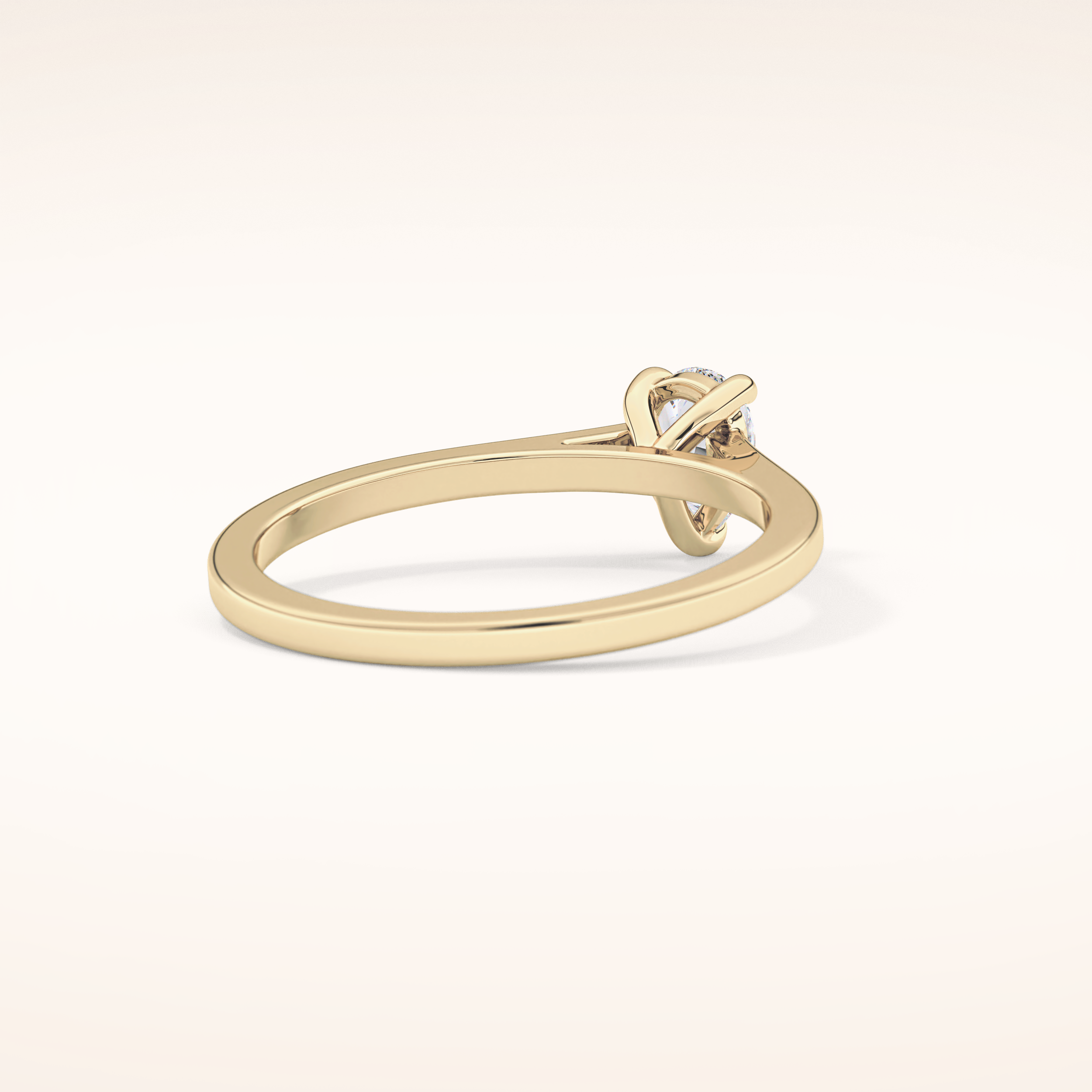0.35 CT Pear Shaped Solitaire Moissanite Engagement Ring