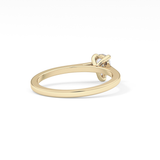Pear 0.35 Solitaire Lab Grown Diamond Engagement Ring