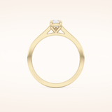 0.35 CT Pear Shaped Solitaire Moissanite Engagement Ring