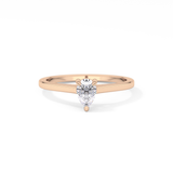 Pear 0.35 Solitaire Lab Grown Diamond Engagement Ring