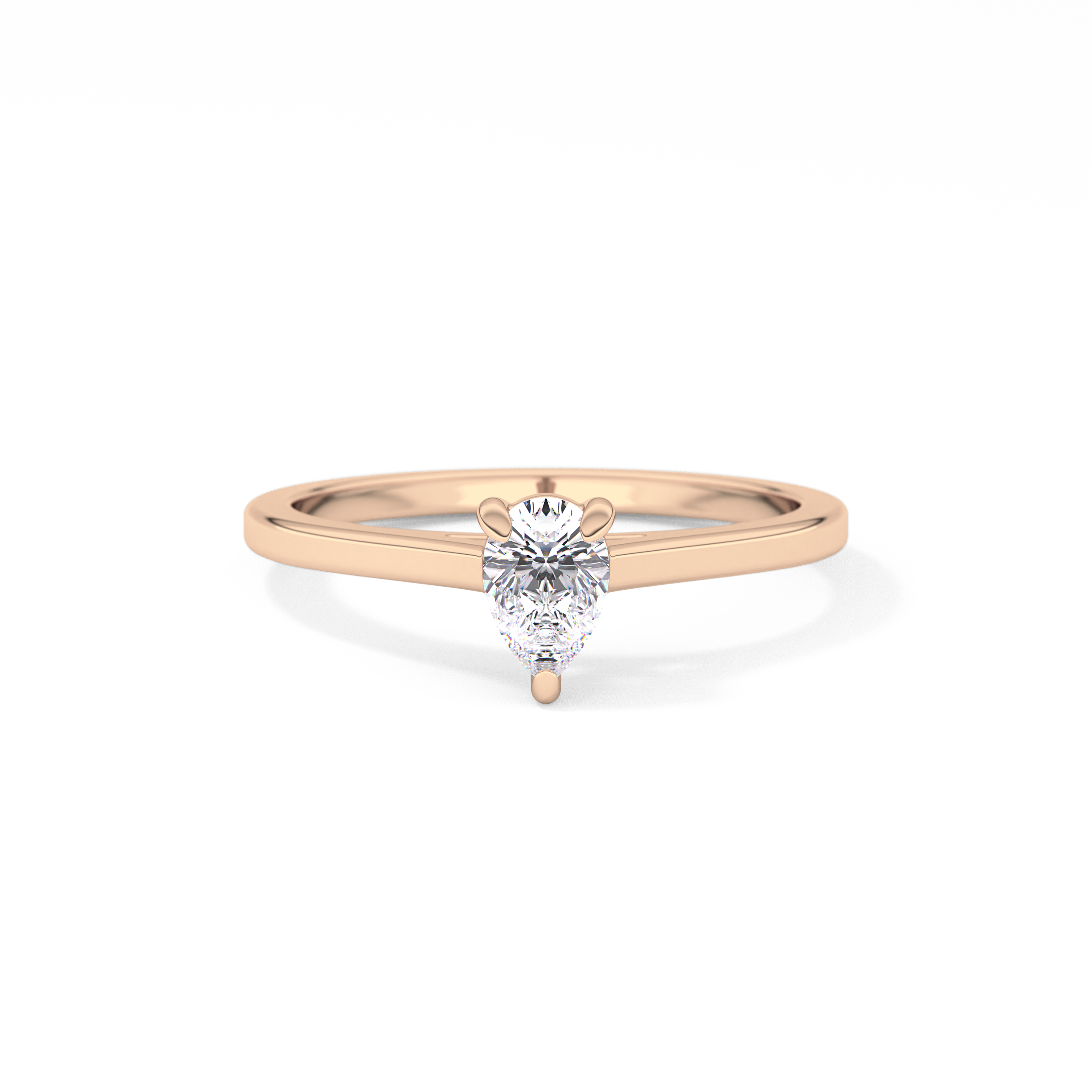 Pear 0.35 Solitaire Lab Grown Diamond Engagement Ring