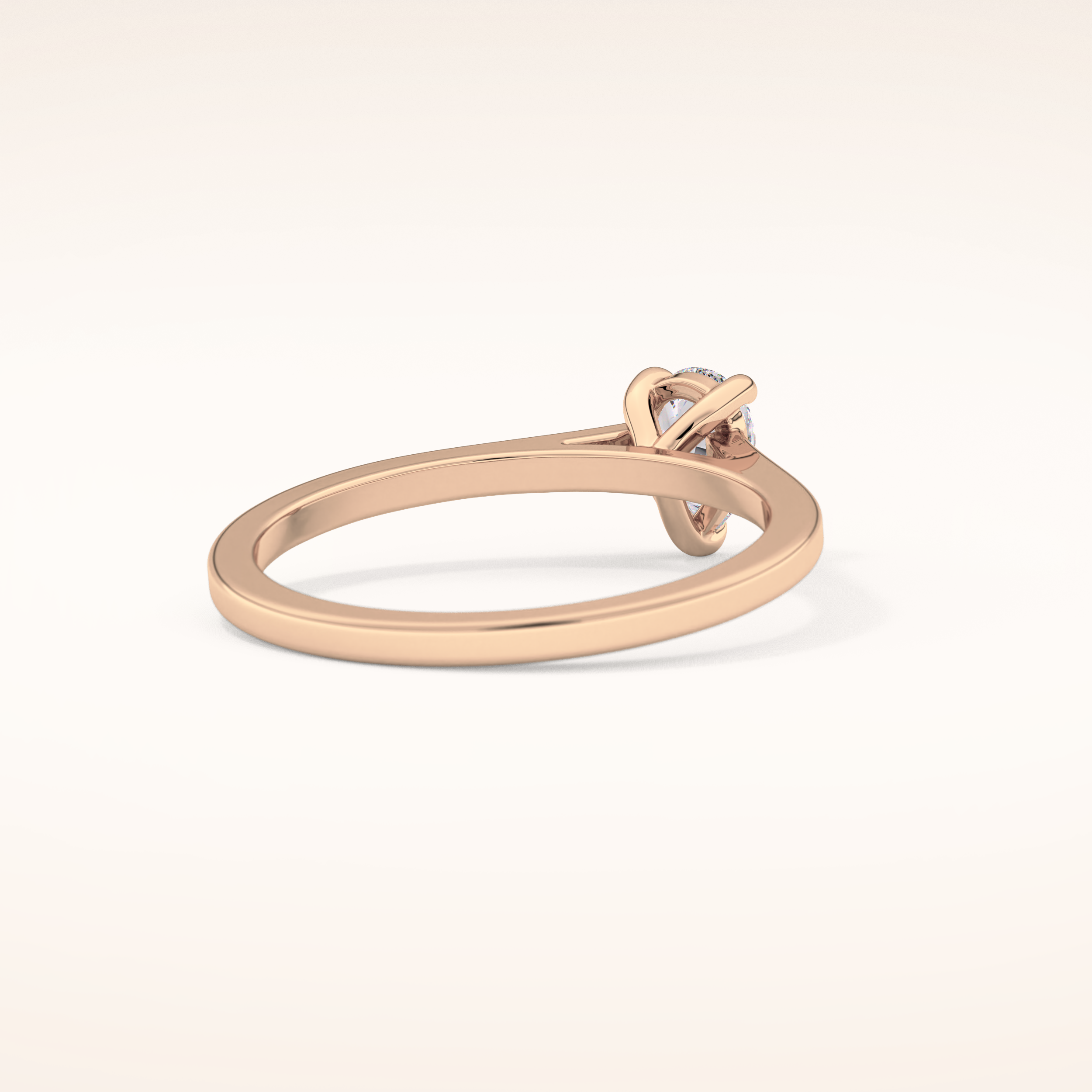 0.35 CT Pear Shaped Solitaire Moissanite Engagement Ring