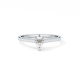 Pear 0.35 Solitaire Lab Grown Diamond Engagement Ring