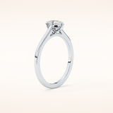 0.35 CT Pear Shaped Solitaire Moissanite Engagement Ring