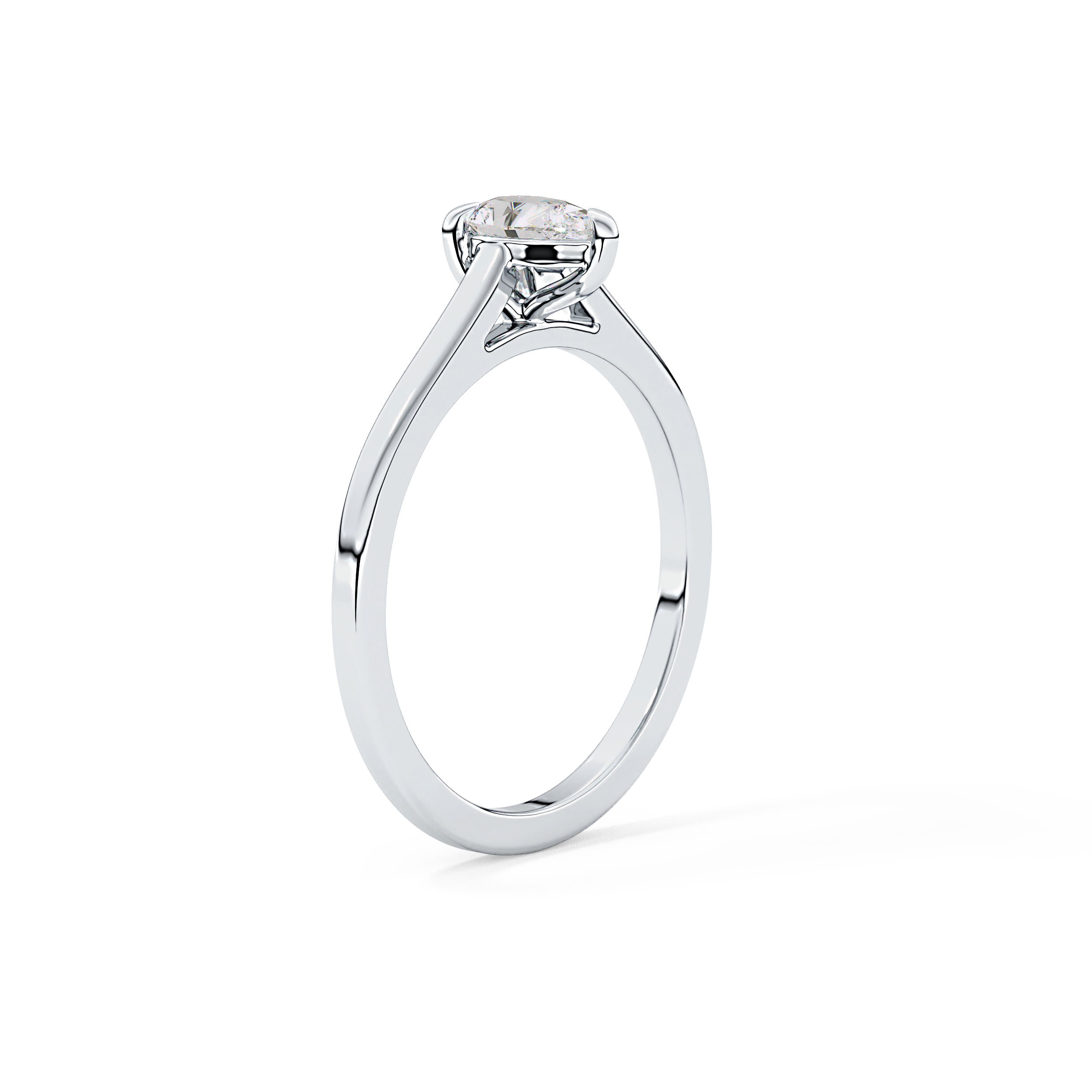 Pear 0.35 Solitaire Lab Grown Diamond Engagement Ring
