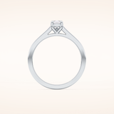 0.35 CT Pear Shaped Solitaire Moissanite Engagement Ring