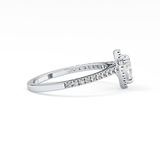 Pear Halo & Pave Lab Grown Diamond Engagement Ring