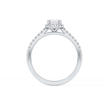 Pear Halo & Pave Lab Grown Diamond Engagement Ring
