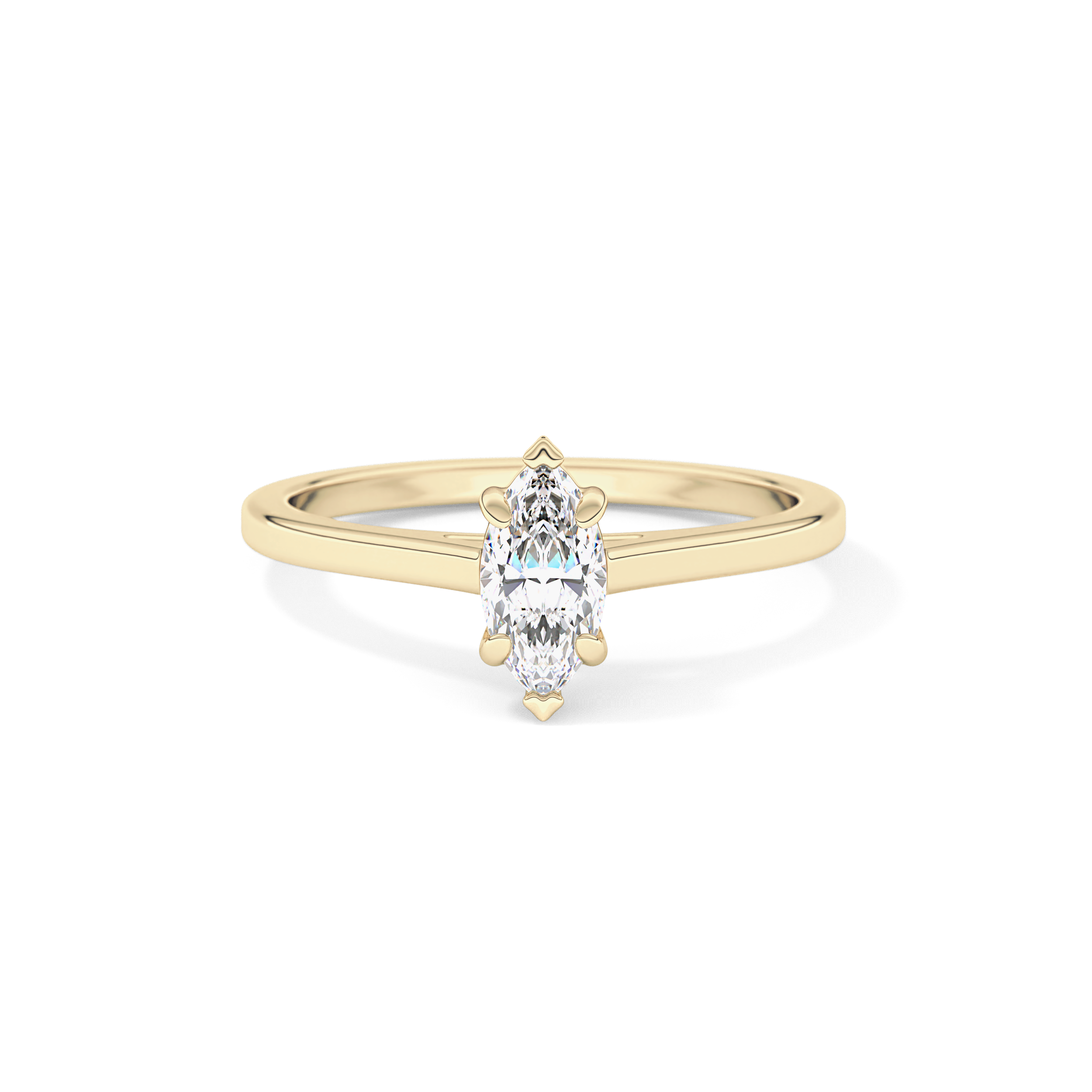 Marquise Solitaire Lab Grown Diamond Engagement Ring