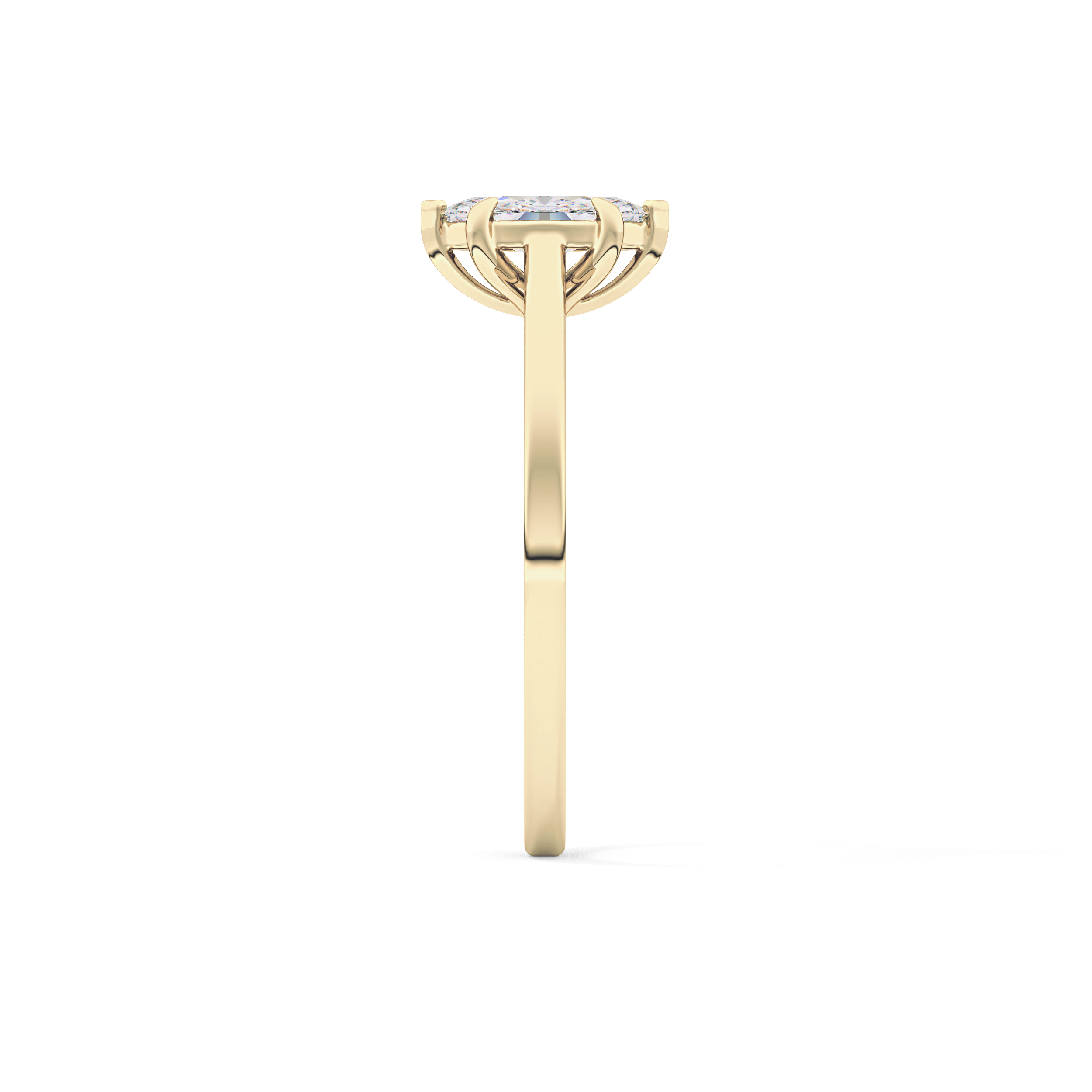 Marquise Solitaire Lab Grown Diamond Engagement Ring