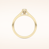 0.42 CT Marquise Shaped Solitaire Moissanite Engagement Ring