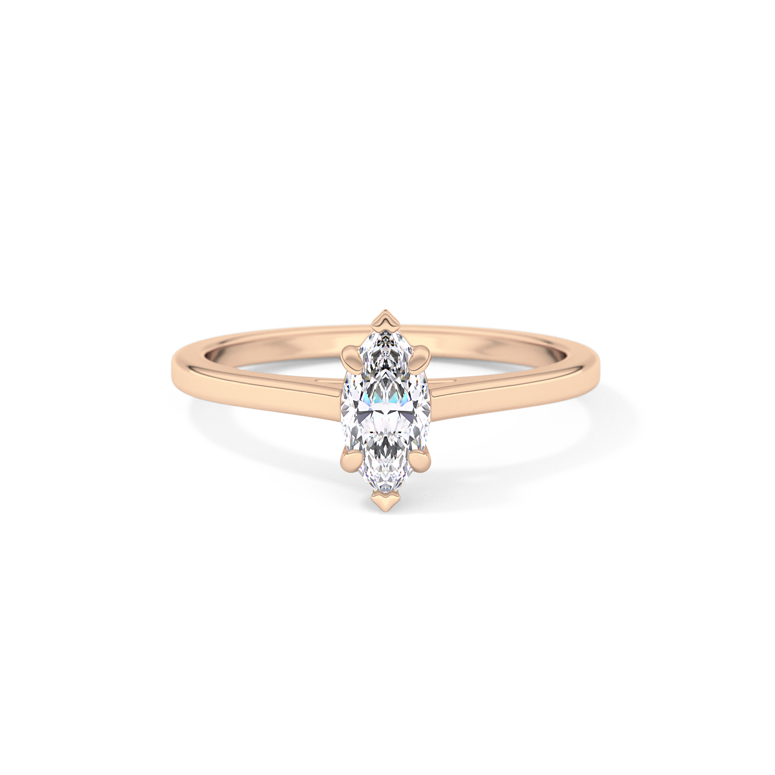 Marquise Solitaire Lab Grown Diamond Engagement Ring