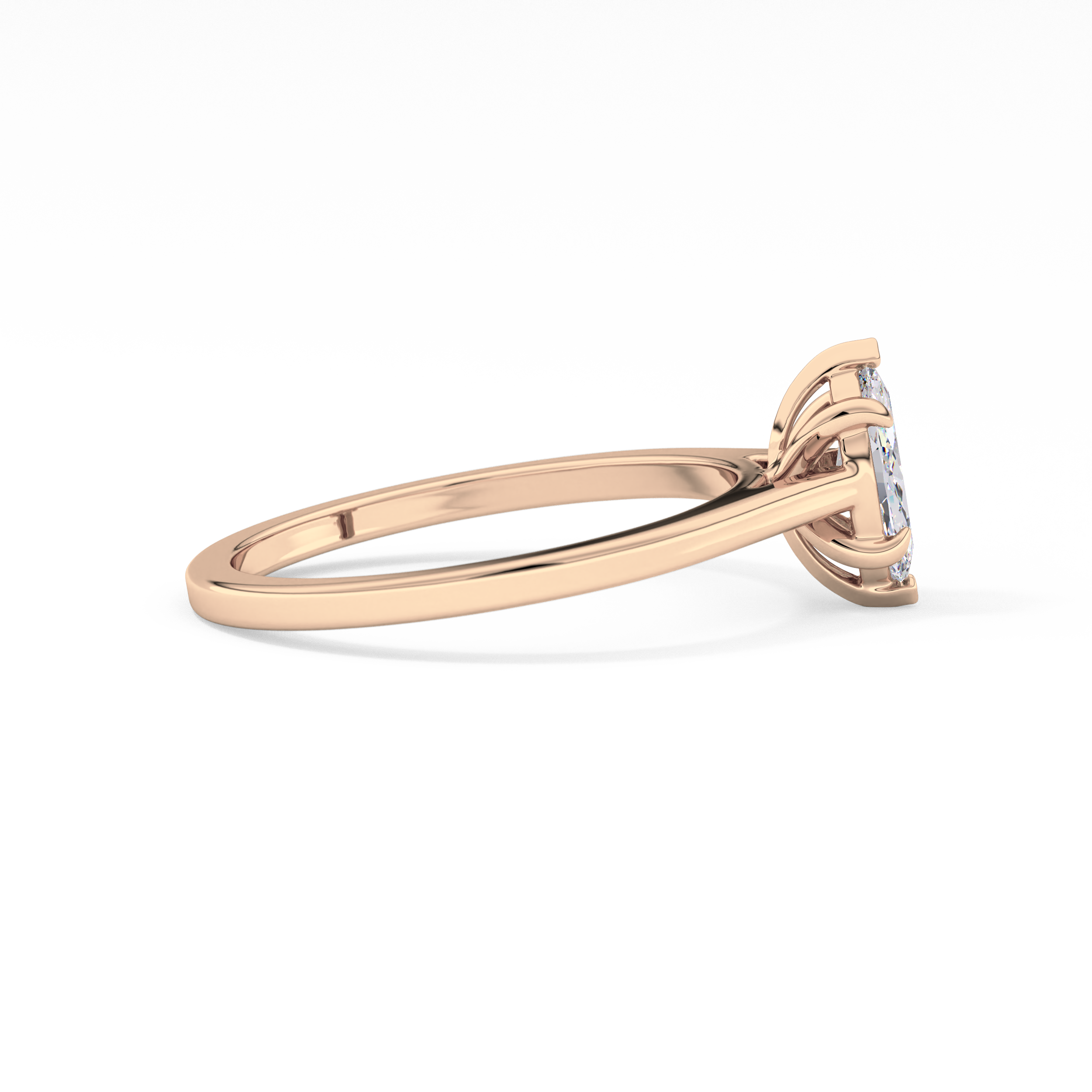 Marquise Solitaire Lab Grown Diamond Engagement Ring