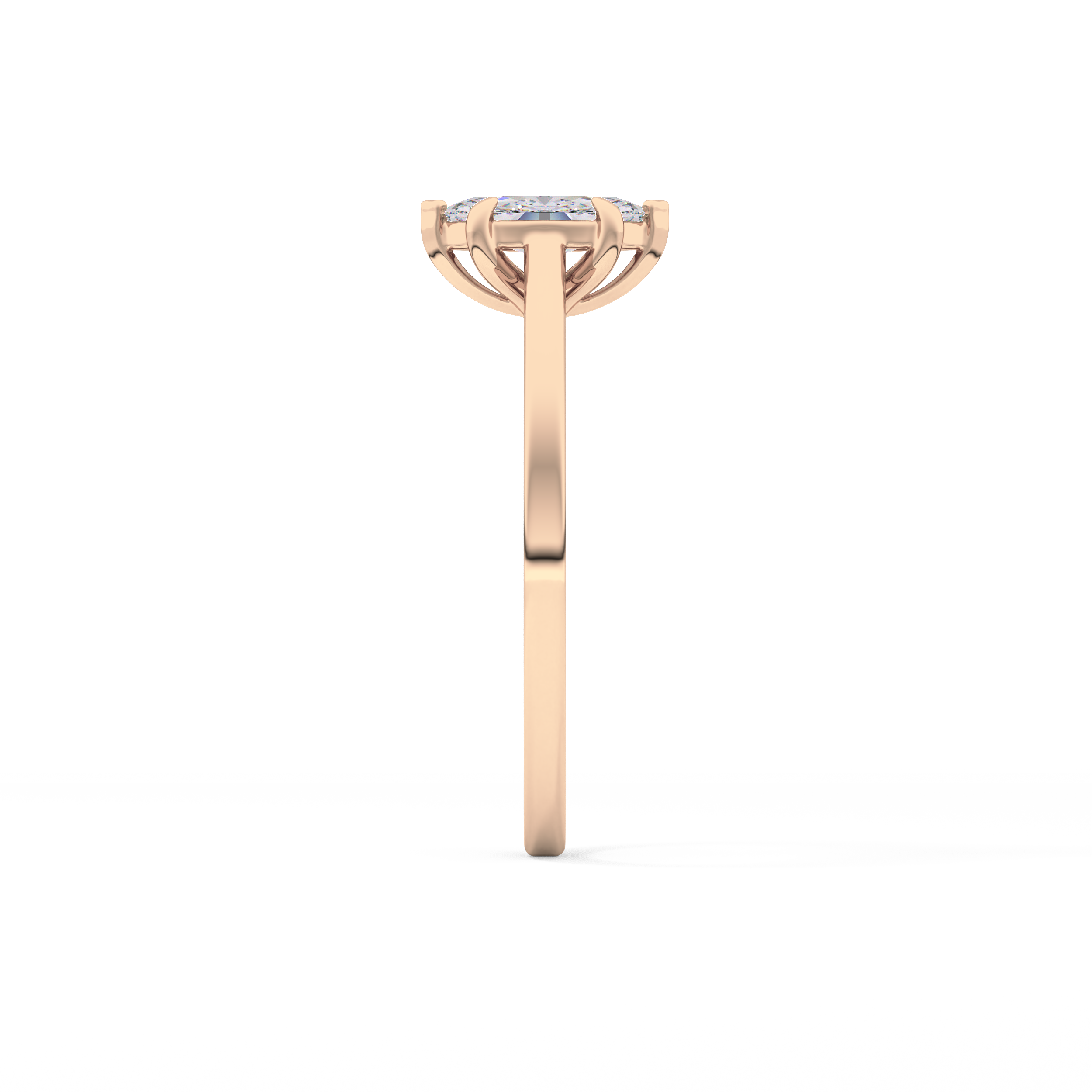 Marquise Solitaire Lab Grown Diamond Engagement Ring