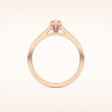 0.42 CT Marquise Shaped Solitaire Moissanite Engagement Ring