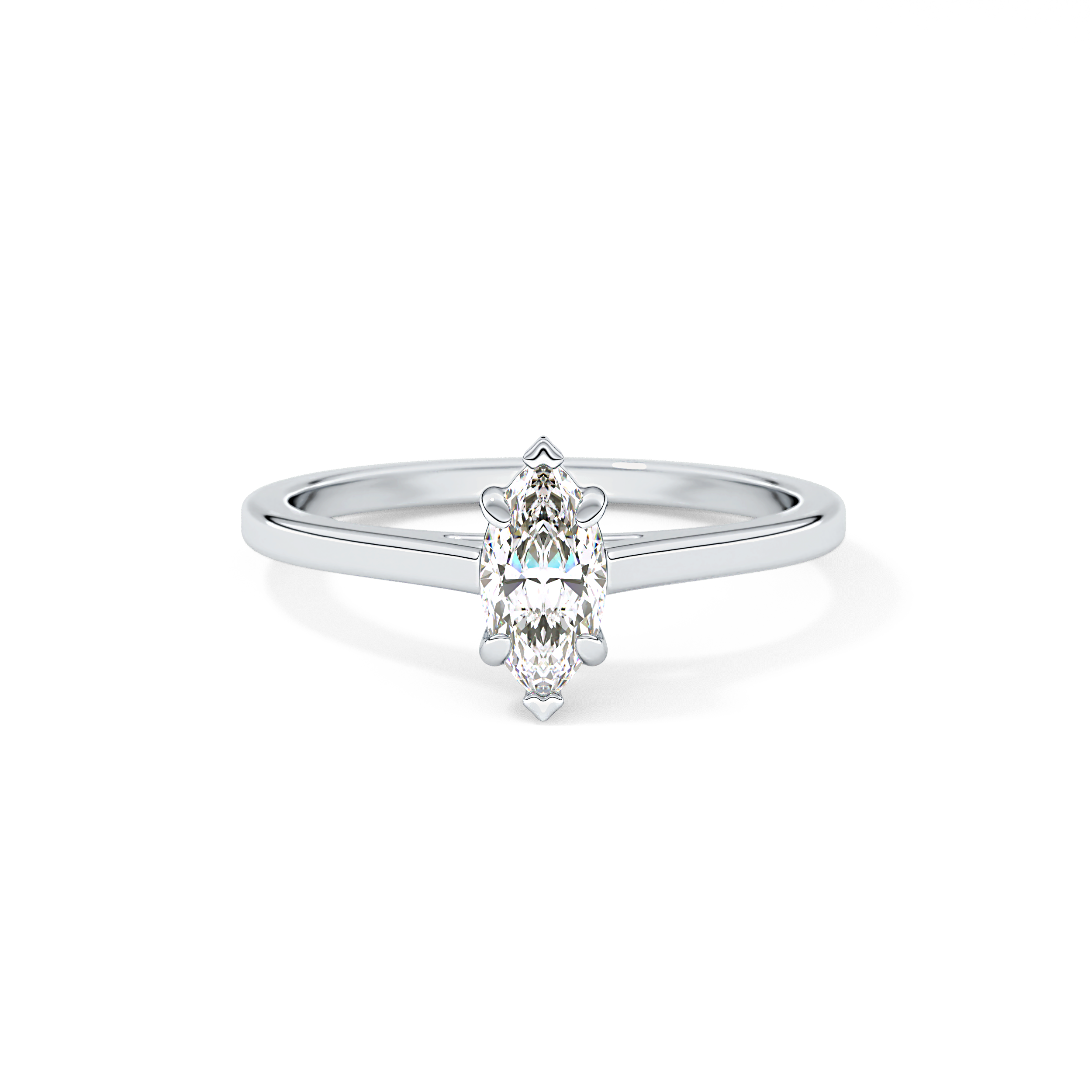Marquise Solitaire Lab Grown Diamond Engagement Ring