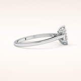 0.42 CT Marquise Shaped Solitaire Moissanite Engagement Ring