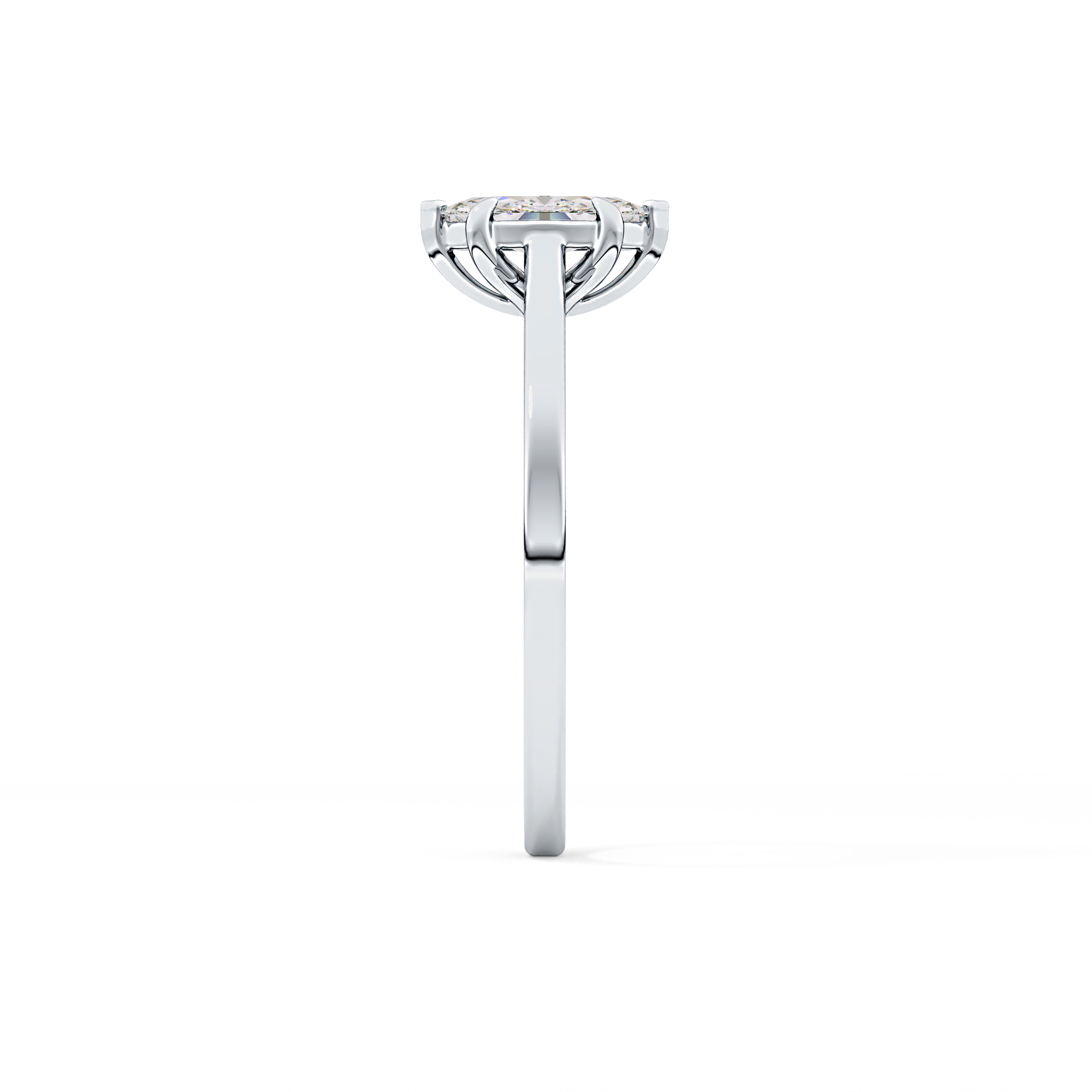 Marquise Solitaire Lab Grown Diamond Engagement Ring