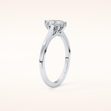 0.42 CT Marquise Shaped Solitaire Moissanite Engagement Ring